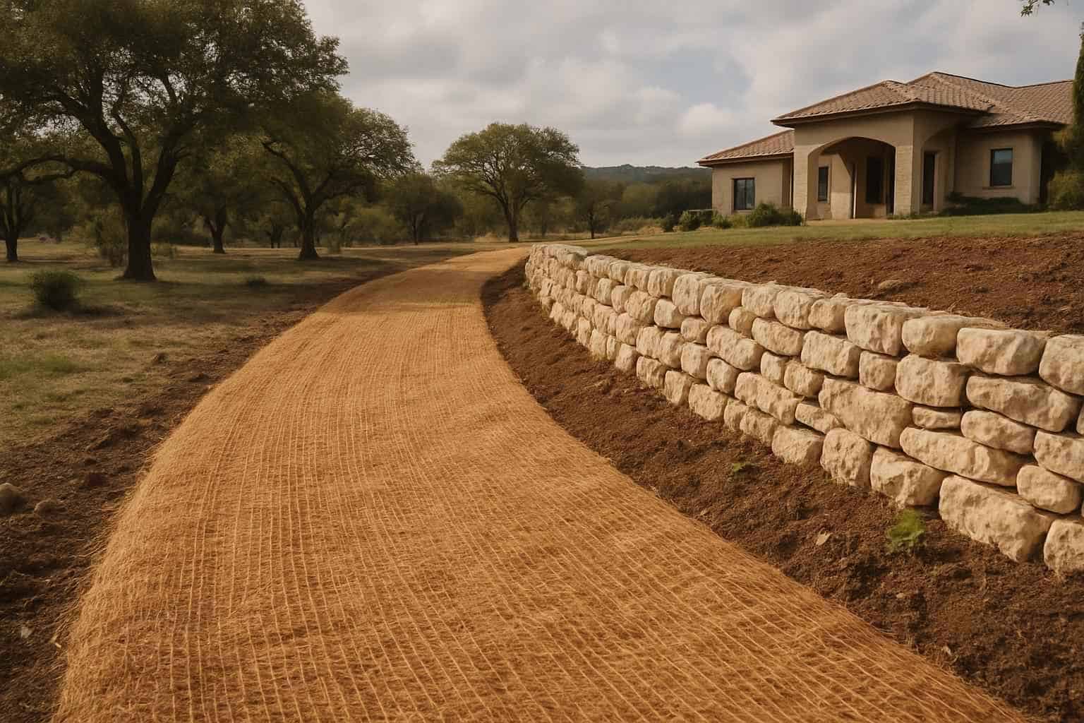 Erosion Control Prep in Blanco Texas