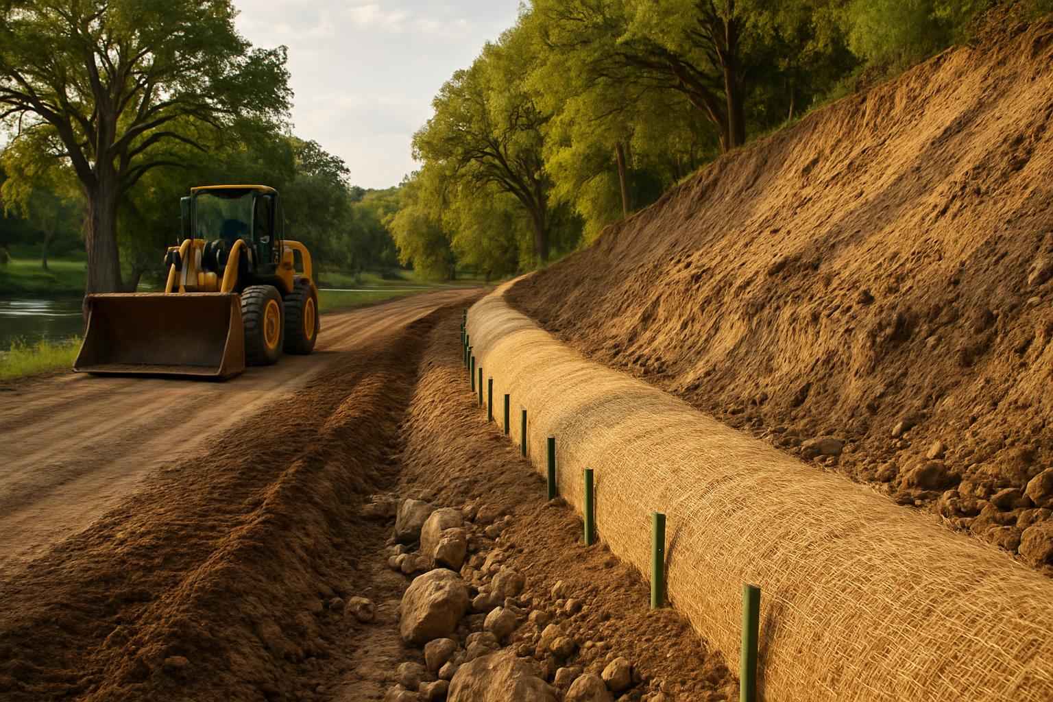 Erosion Control Prep in Ingram Texas