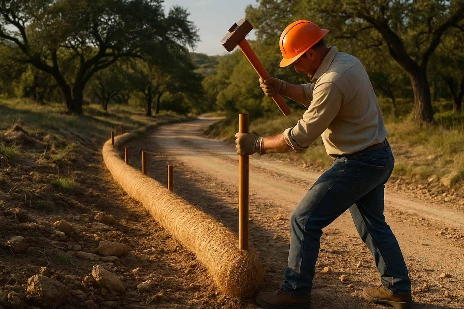 Erosion Control Prep in Kendalia Texas