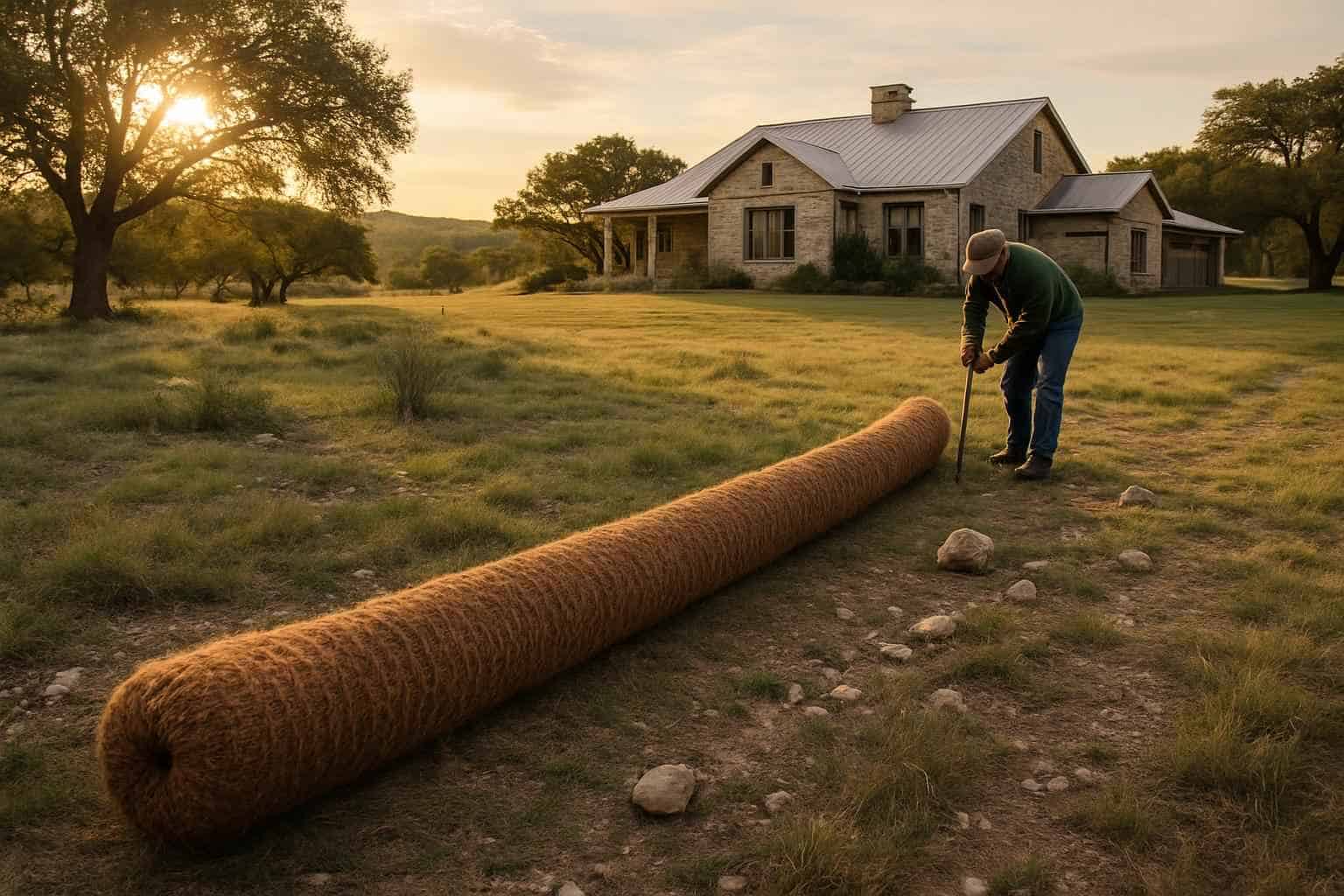 Erosion Control Prep in Mountain Home Texas