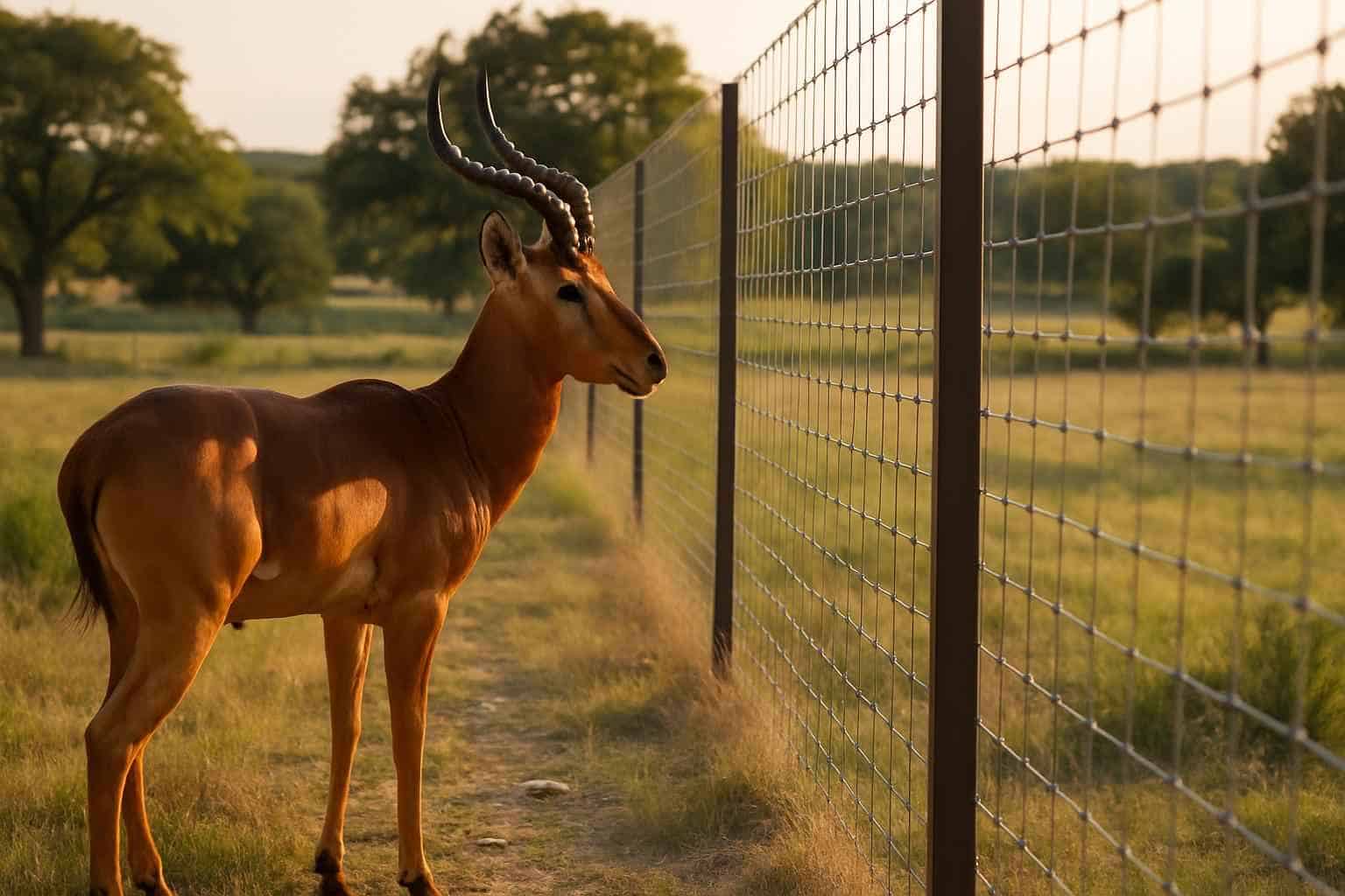 Exotic Game Fencing in Blanco Texas