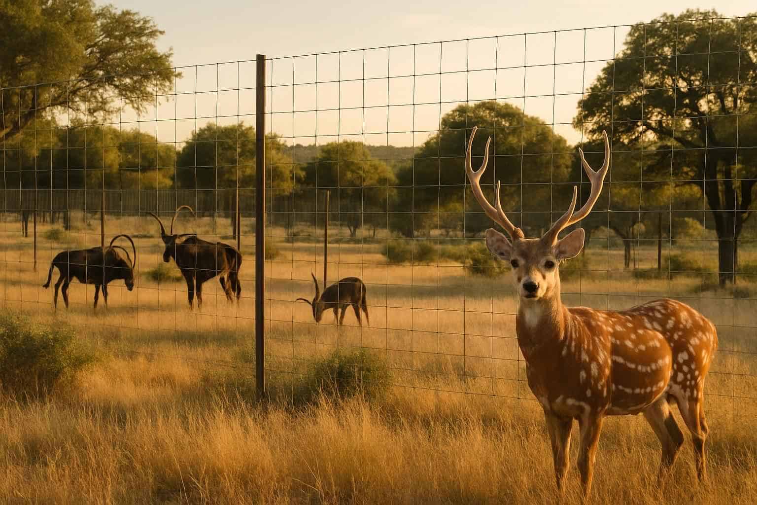 Exotic Game Fencing in Johnson City Texas