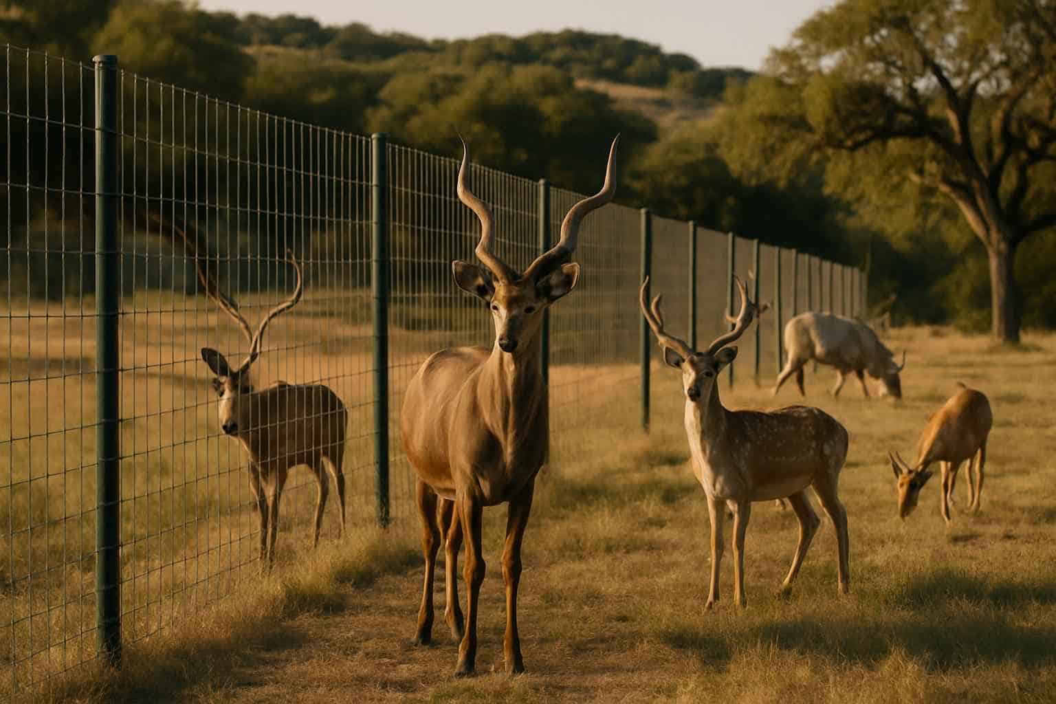 Exotic Game Fencing in Sisterdale Texas