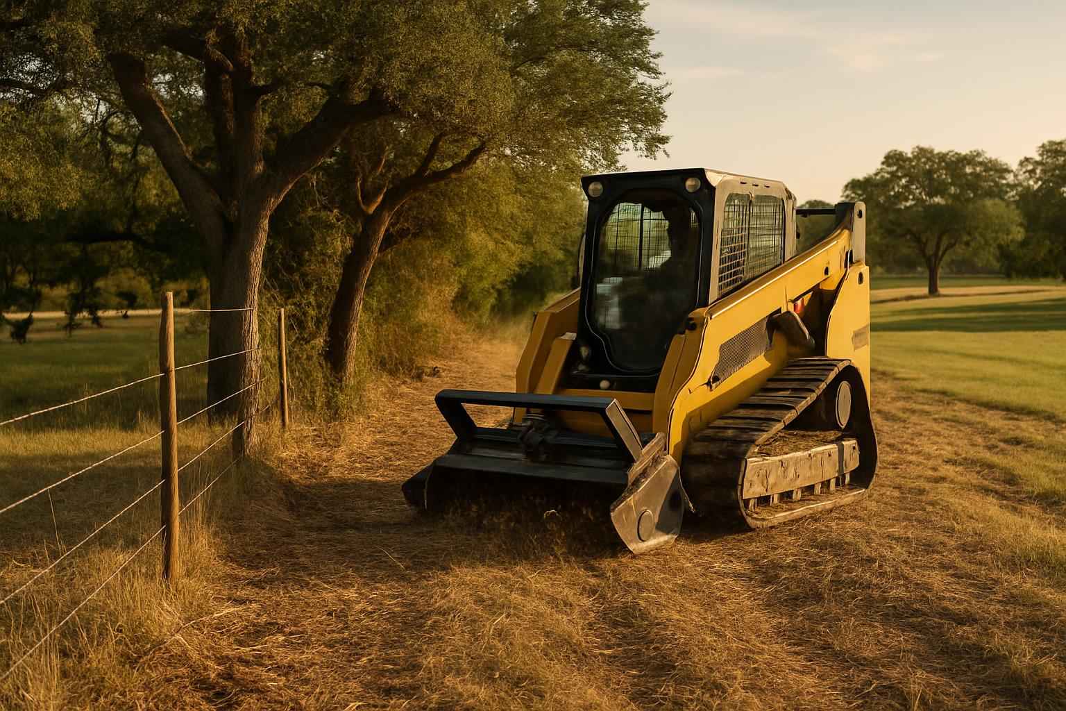 Fence Line Clearing in Center Point Texas
