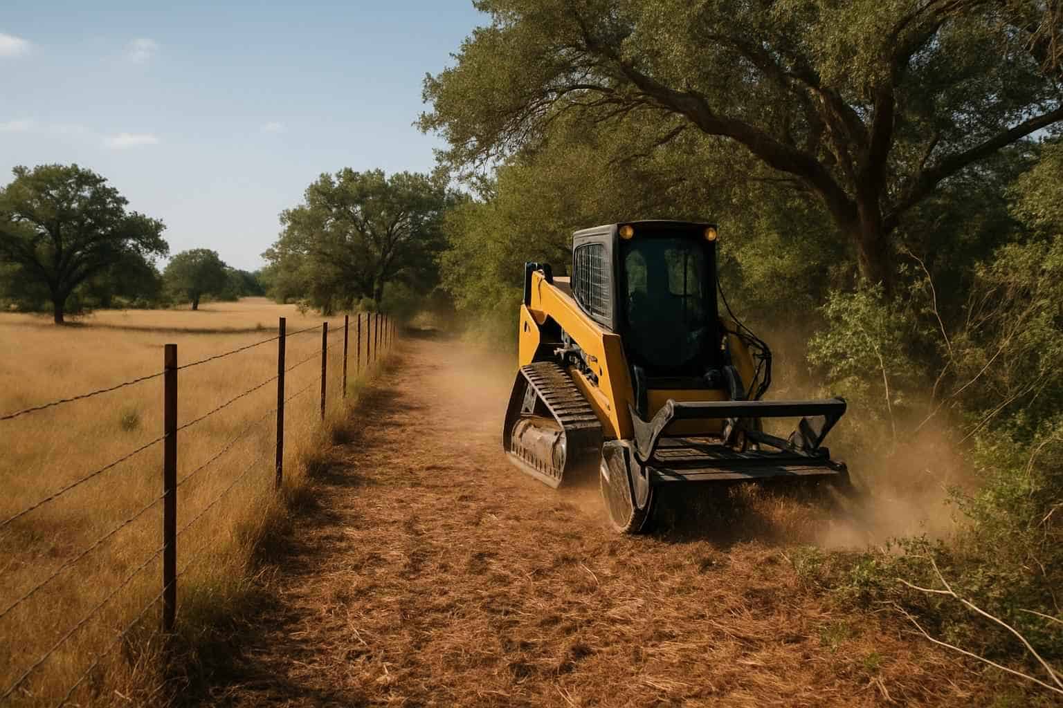 Fence Line Clearing in Johnson City Texas