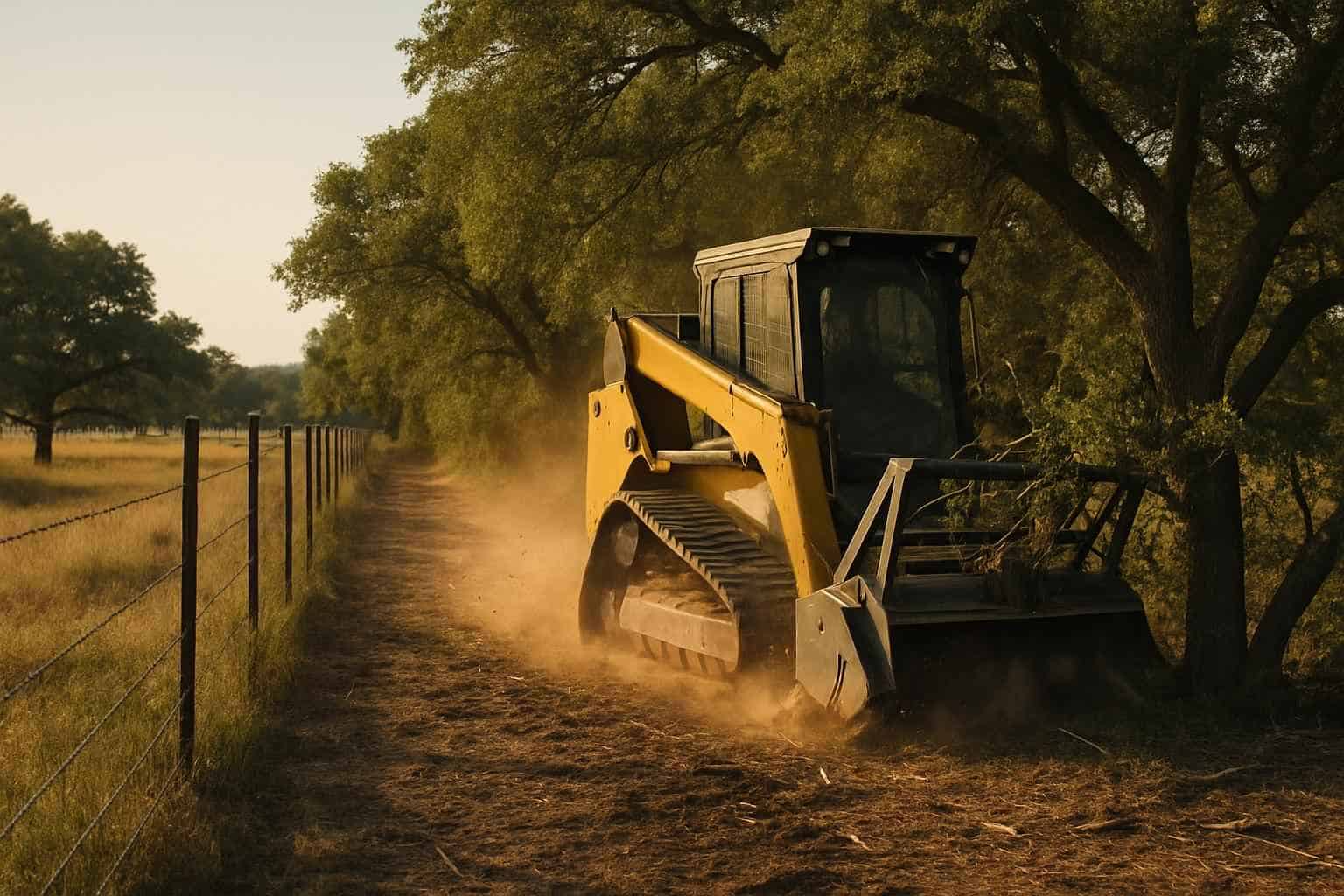 Fence Line Clearing in Kendalia Texas
