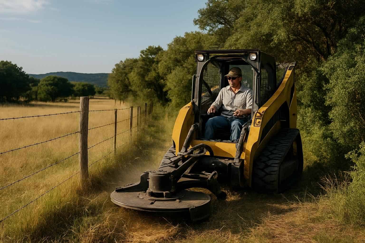 Fence Row Maintenance in Kendalia Texas