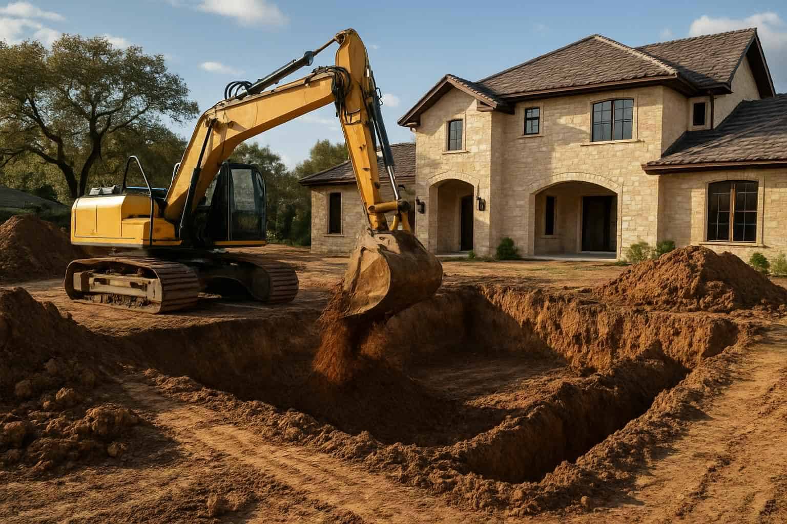 Foundation Excavation in Camp Verde Texas