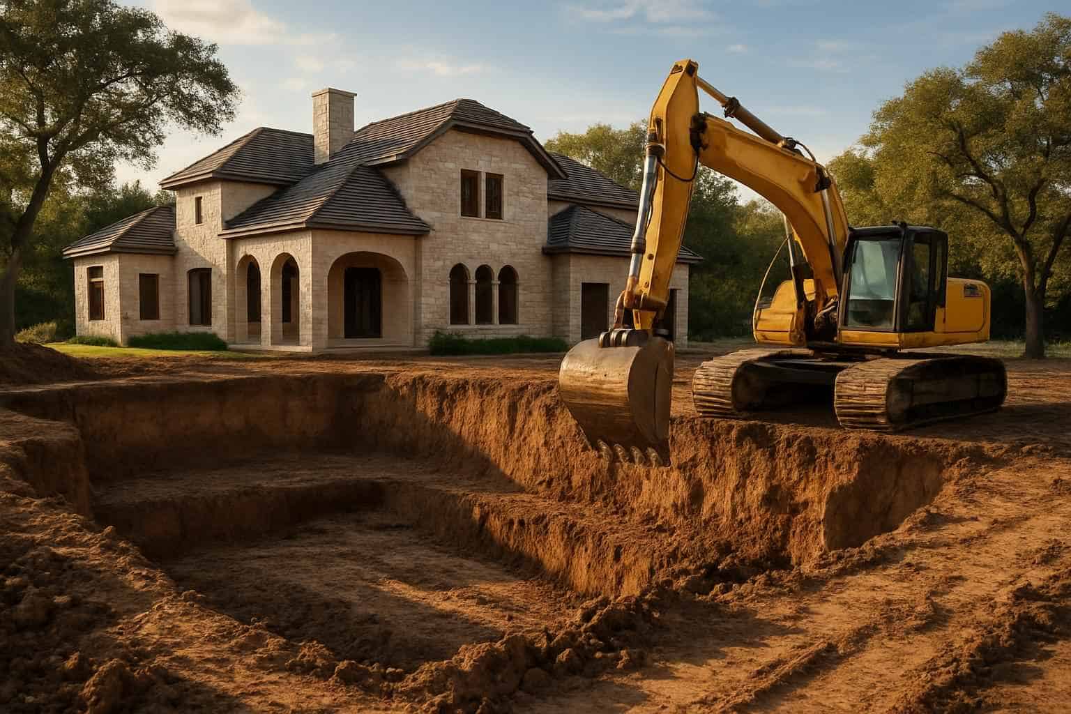 Foundation Excavation in Ingram Texas