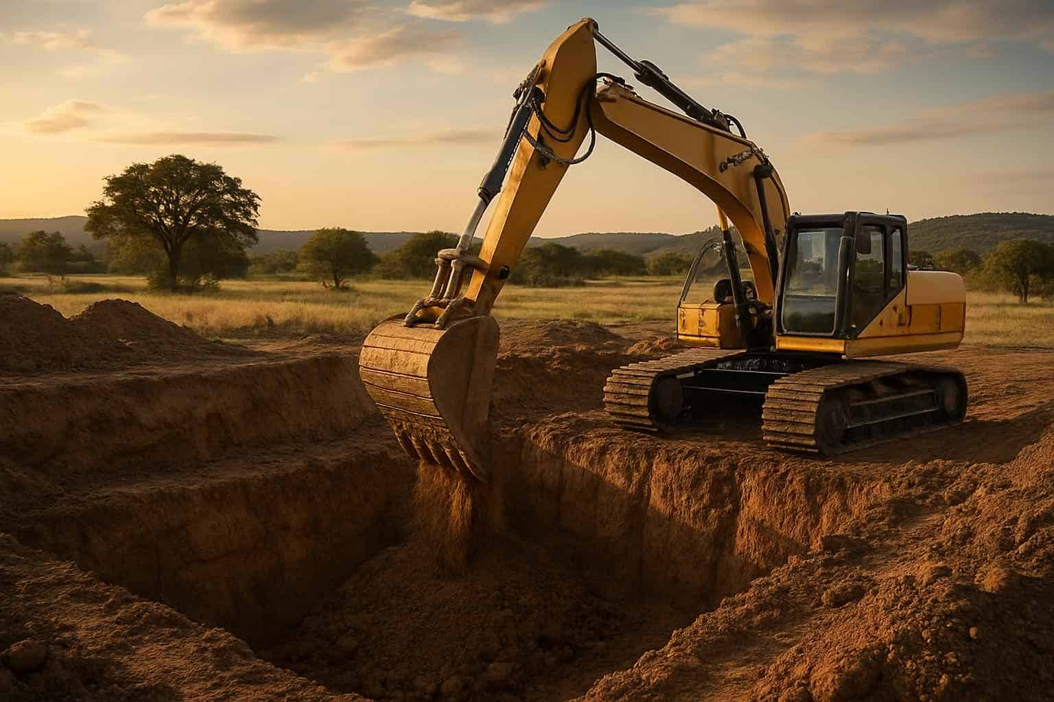 Foundation Excavation in Johnson City Texas