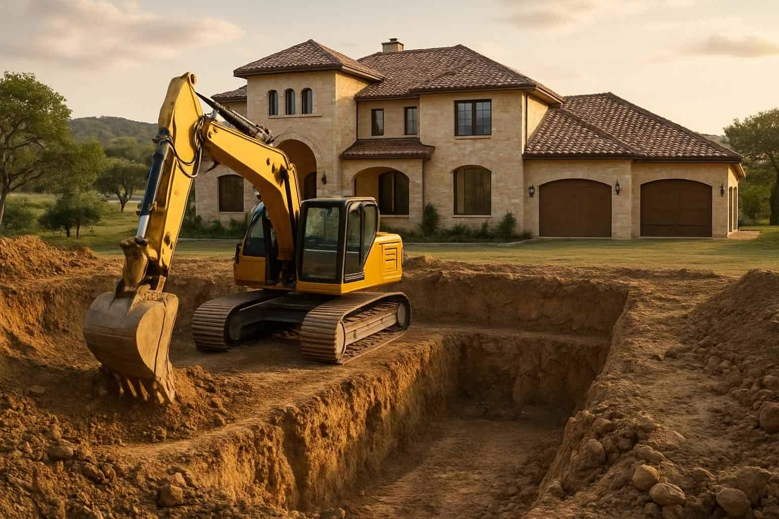 Foundation Excavation in Mountain Home Texas