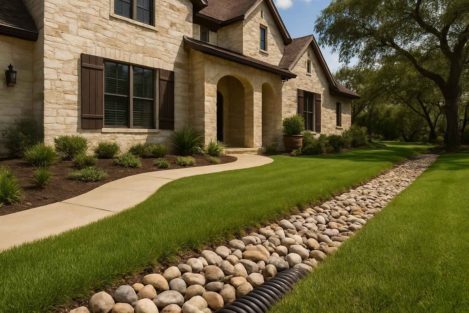 French Drains in Blanco Texas