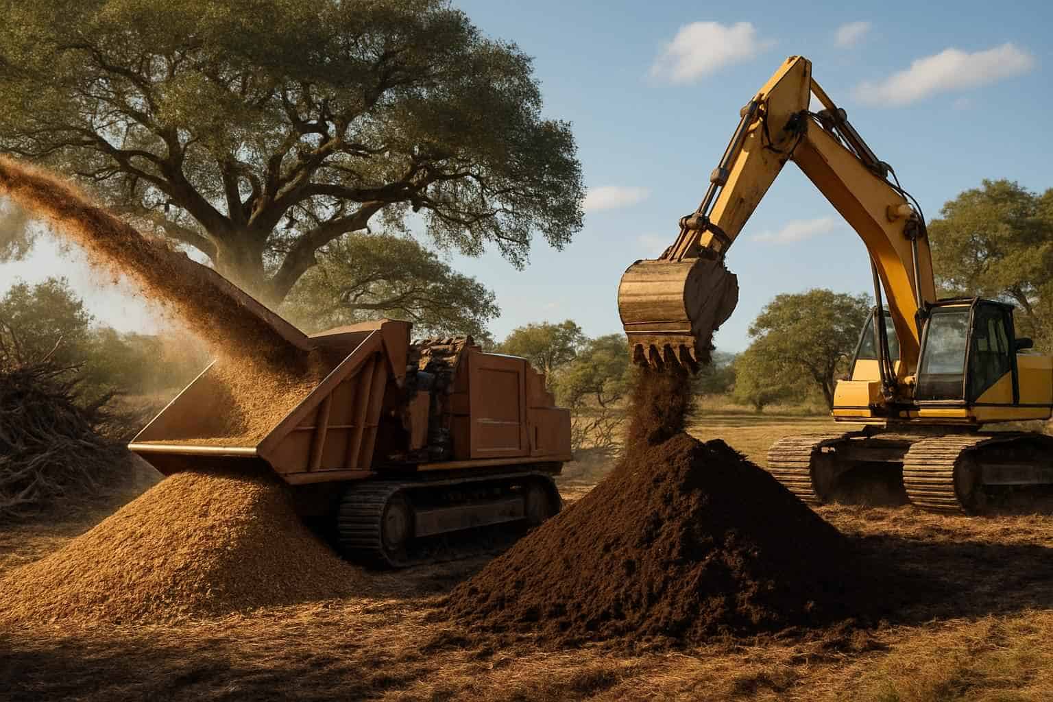 Grind and Backfill in Kendalia Texas