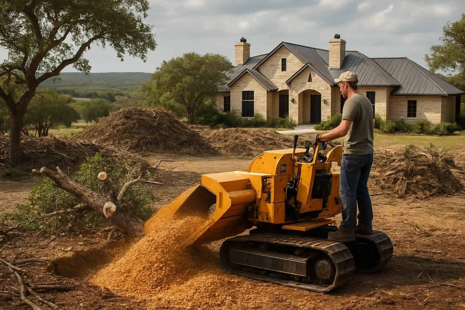Grind and Backfill in Mountain Home Texas