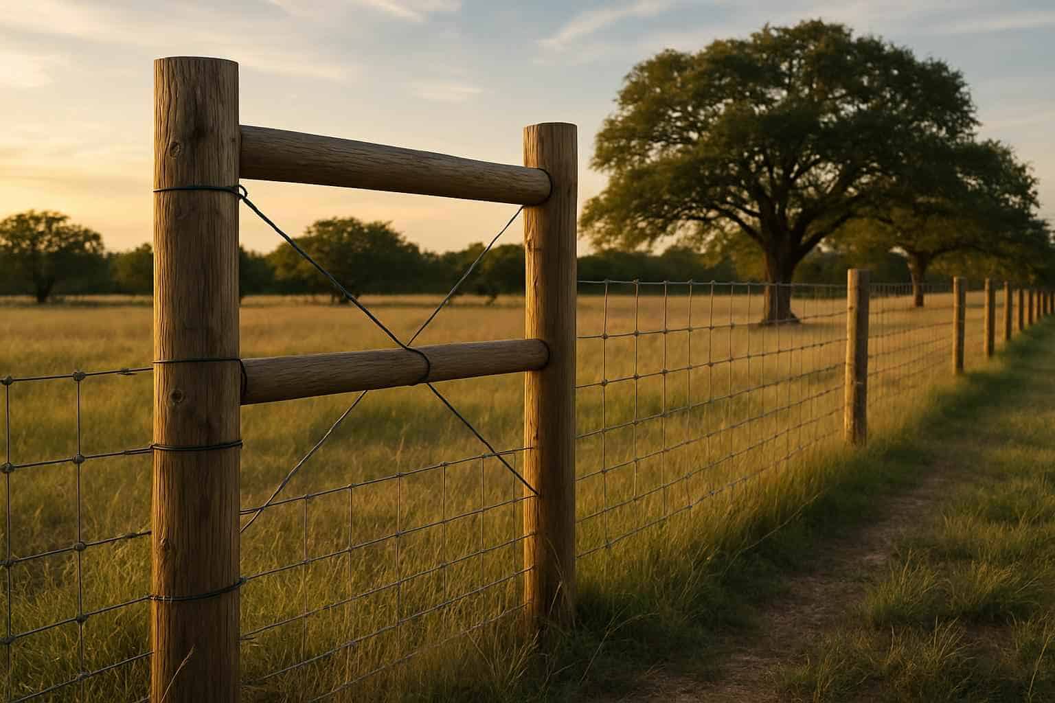 H Brace and Corner Posts in Center Point Texas