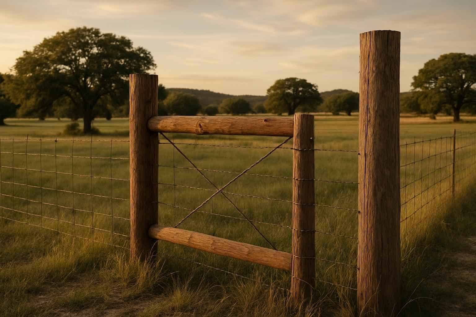 H Brace and Corner Posts in Ingram Texas