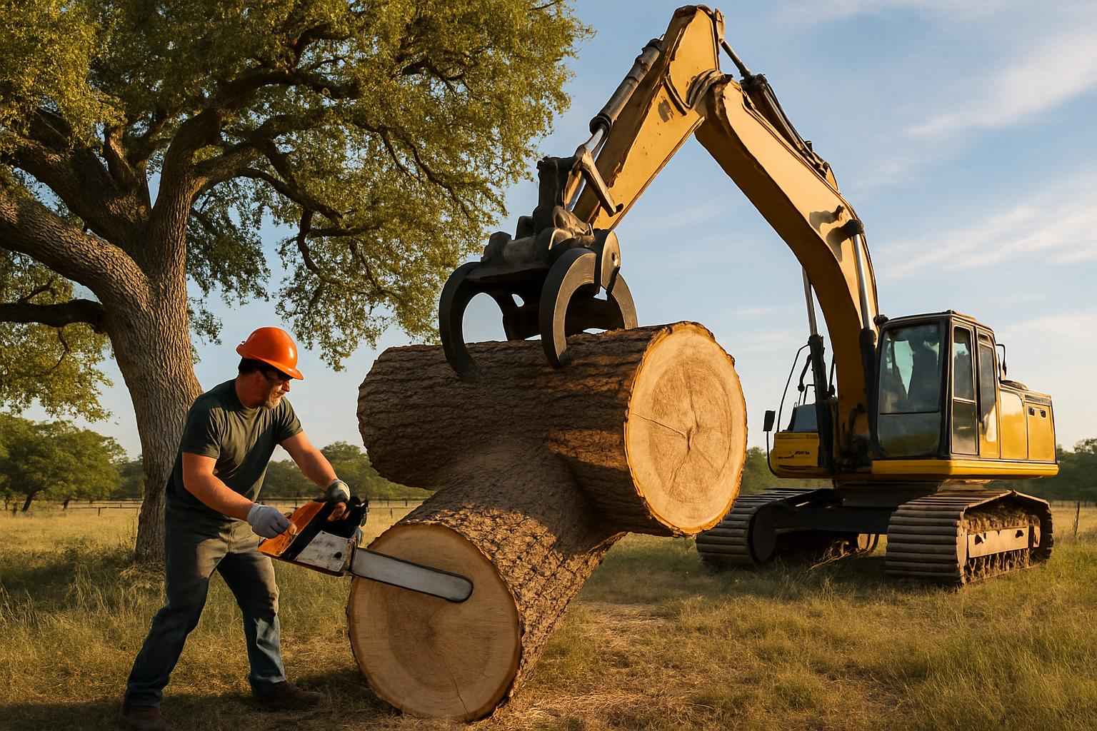 Large Tree Removal in Blanco Texas
