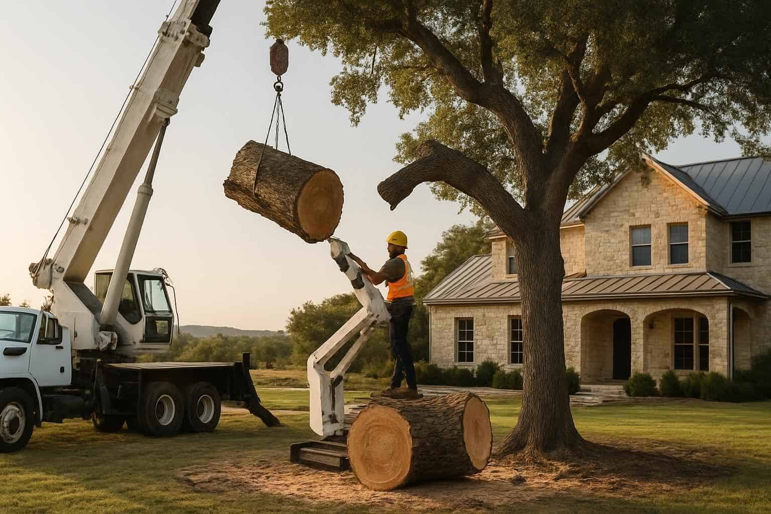 Large Tree Removal in Johnson City Texas
