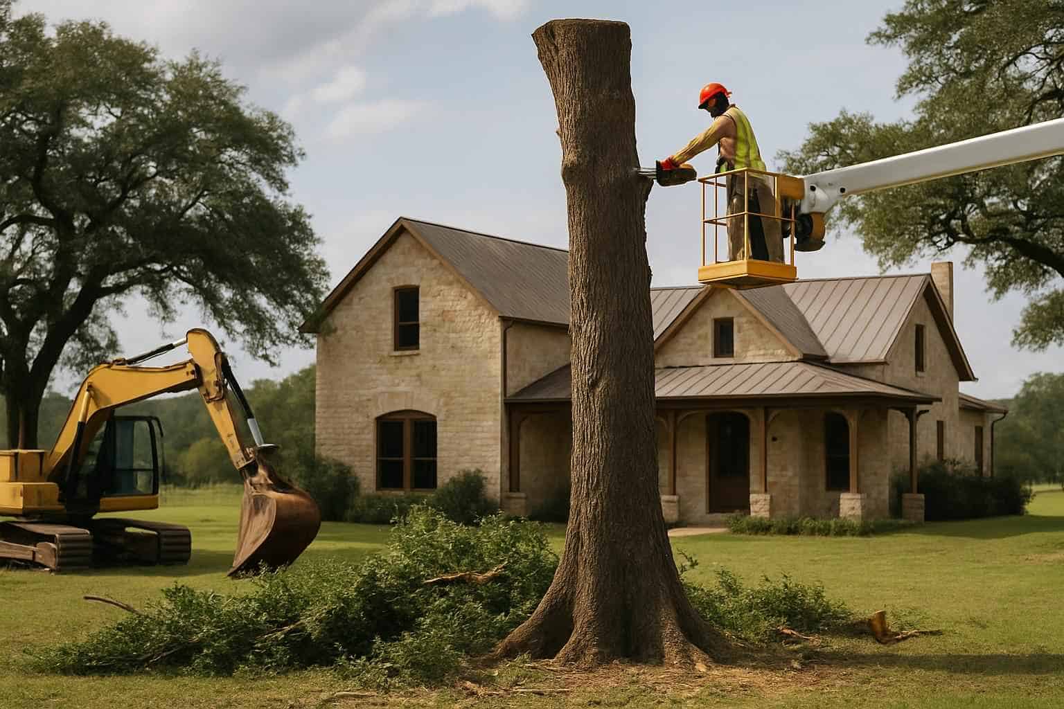 Large Tree Removal in Sisterdale Texas