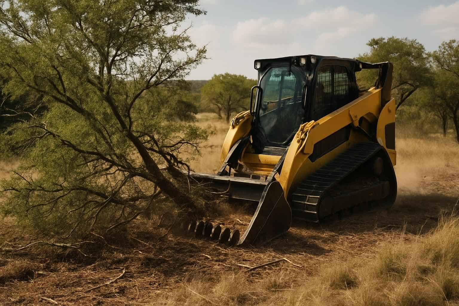 Mesquite Brush Clearing in Blanco Texas