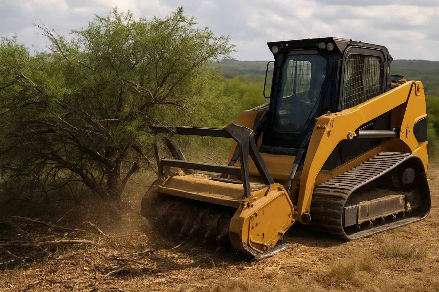Mesquite Brush Clearing in Ingram Texas