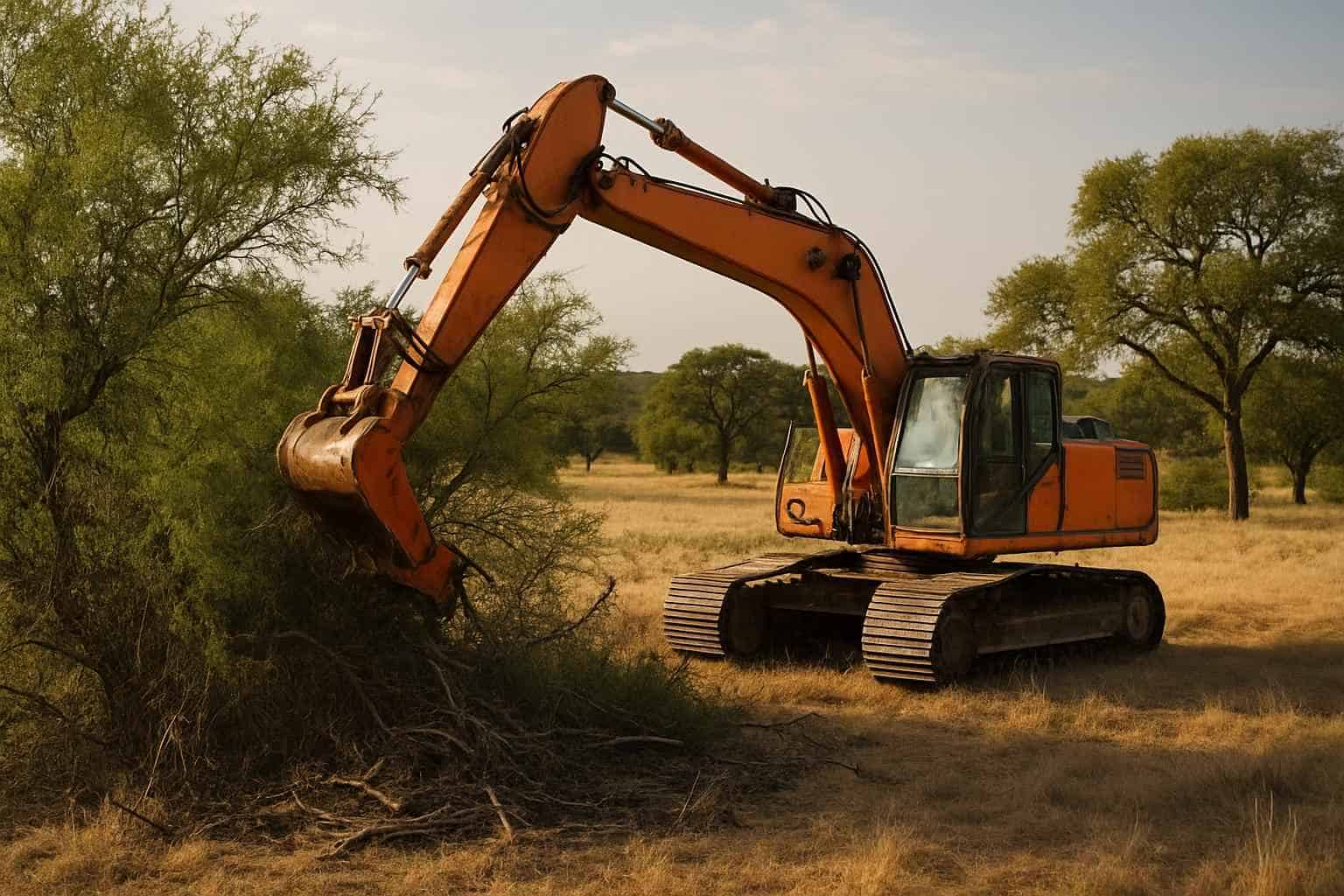 Mesquite Brush Clearing in Johnson City Texas