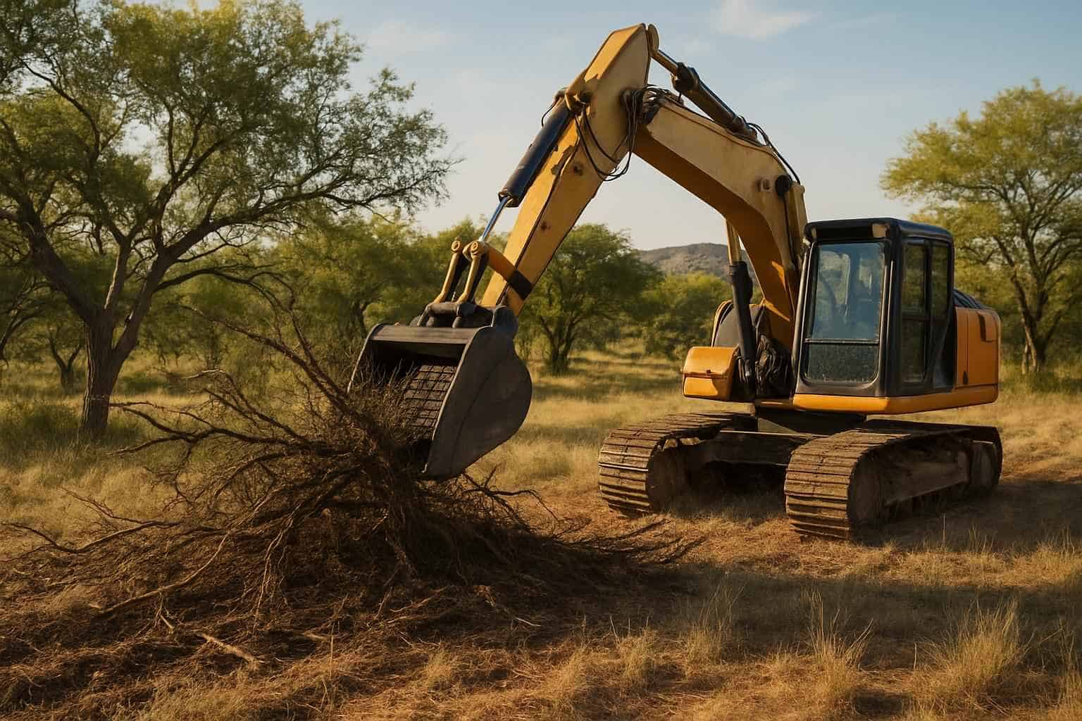 Mesquite Brush Clearing in Mountain Home Texas