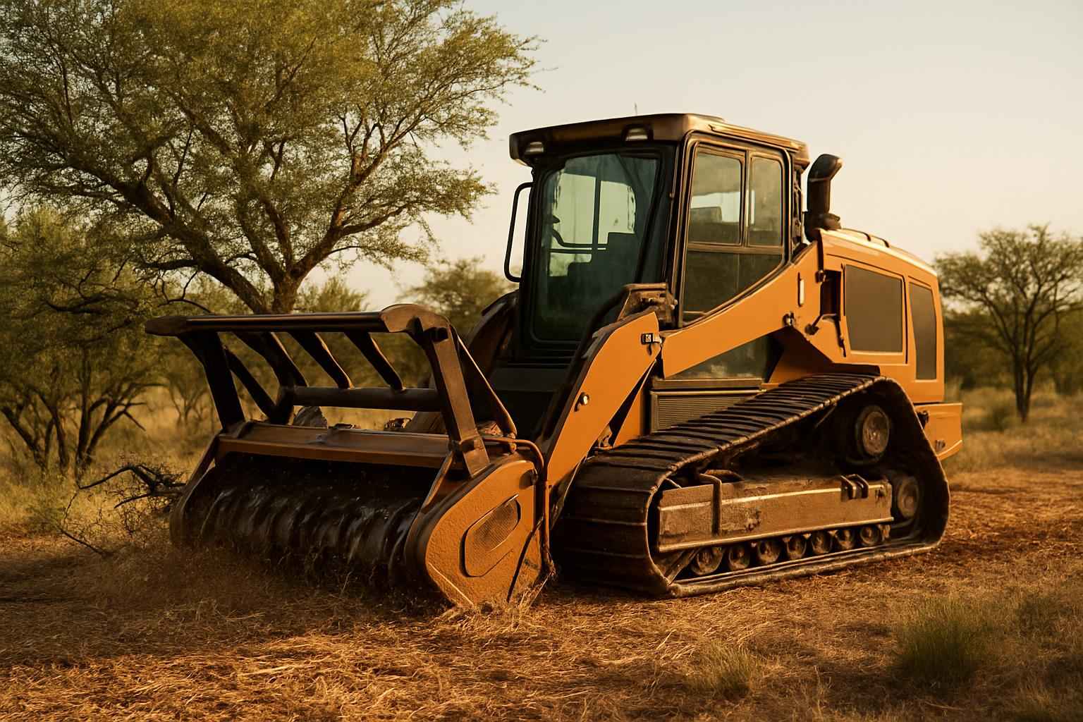 Mesquite Mulching in Blanco Texas