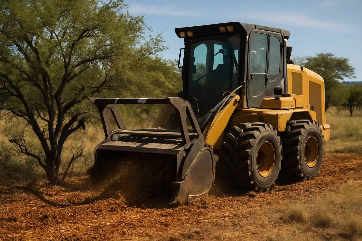 Mesquite Mulching in Kendalia Texas
