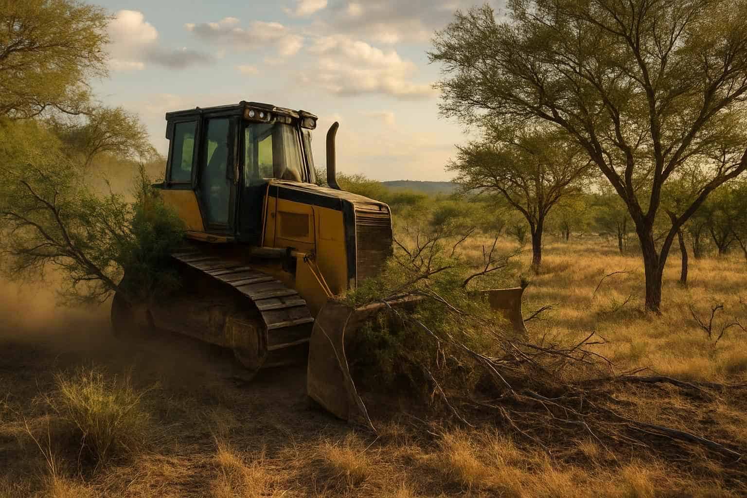Mesquite Pasture Clearing in Camp Verde Texas