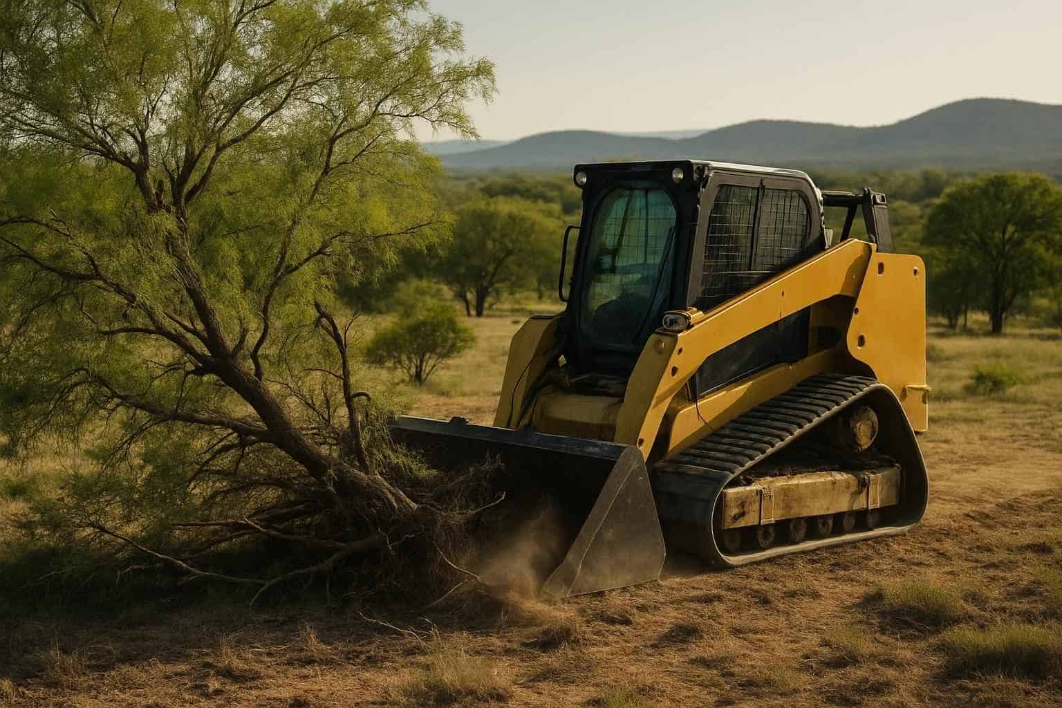 Mesquite Pasture Clearing in Mountain Home Texas