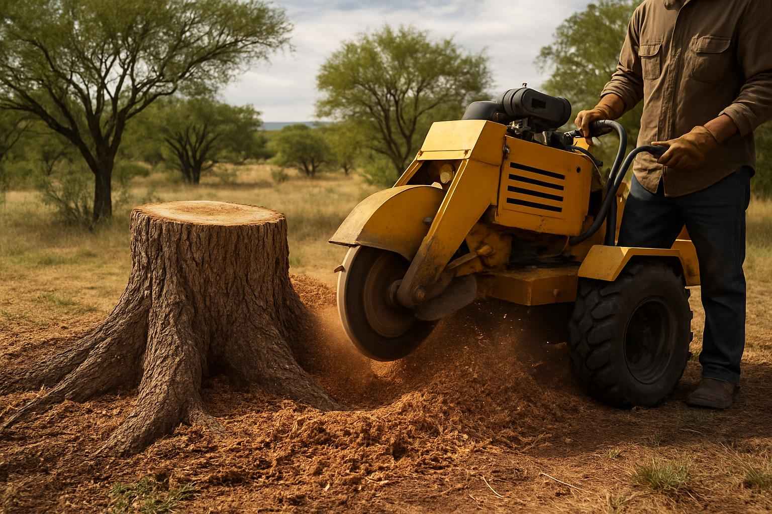 Mesquite Stump Removal in Camp Verde Texas