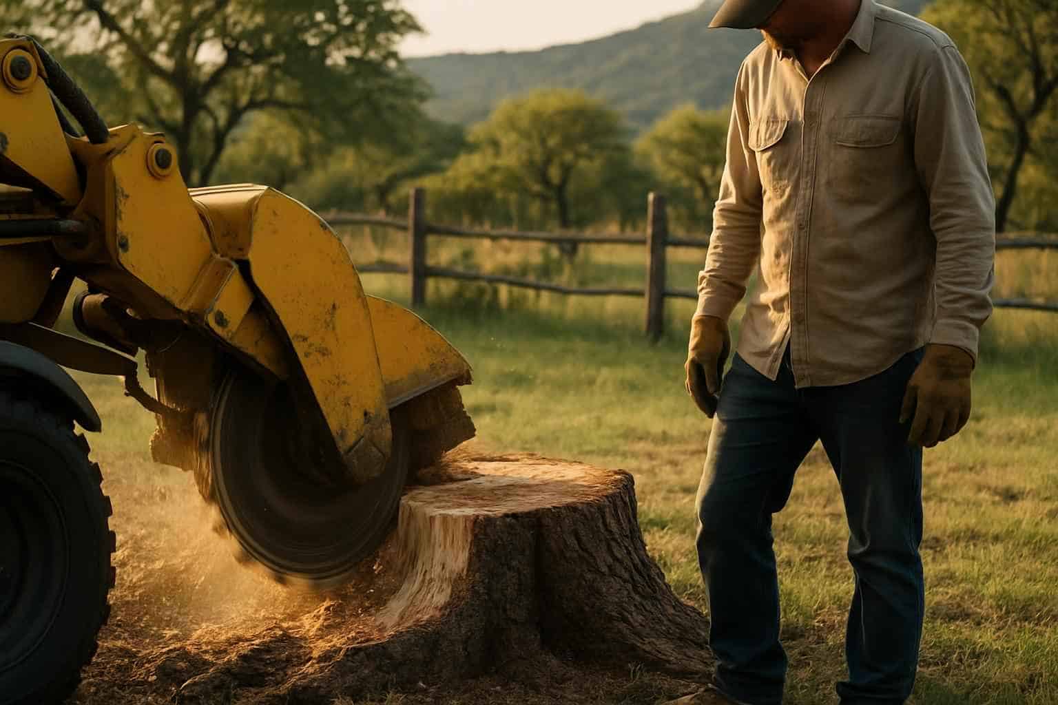 Mesquite Stump Removal in Hunt Texas