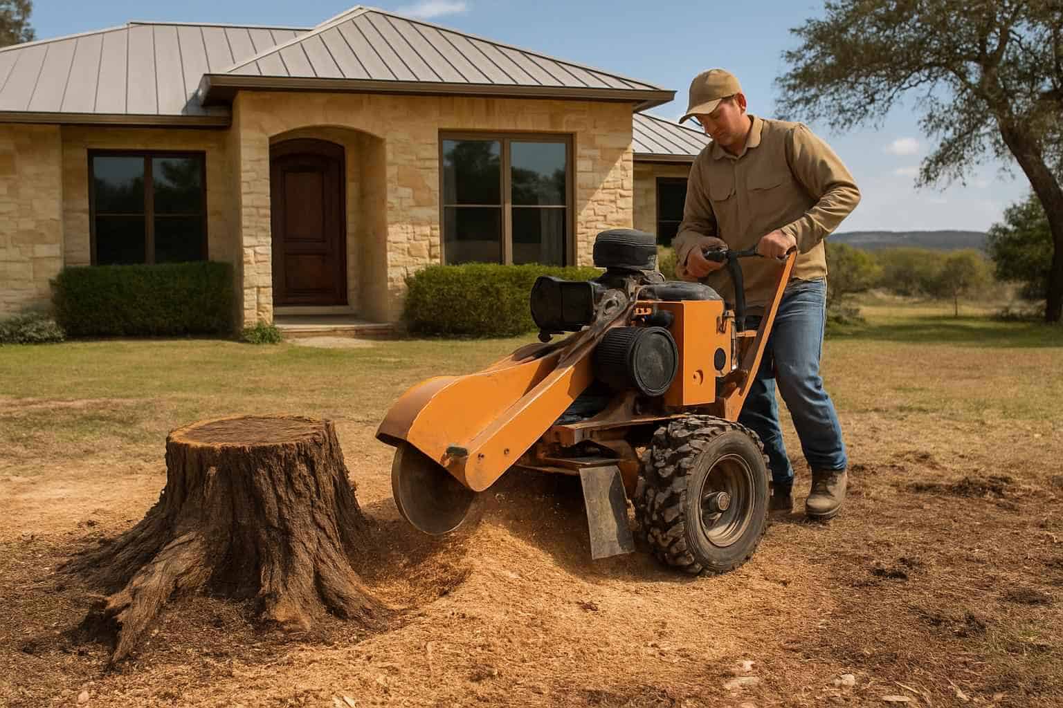 Mesquite Stump Removal in Mountain Home Texas