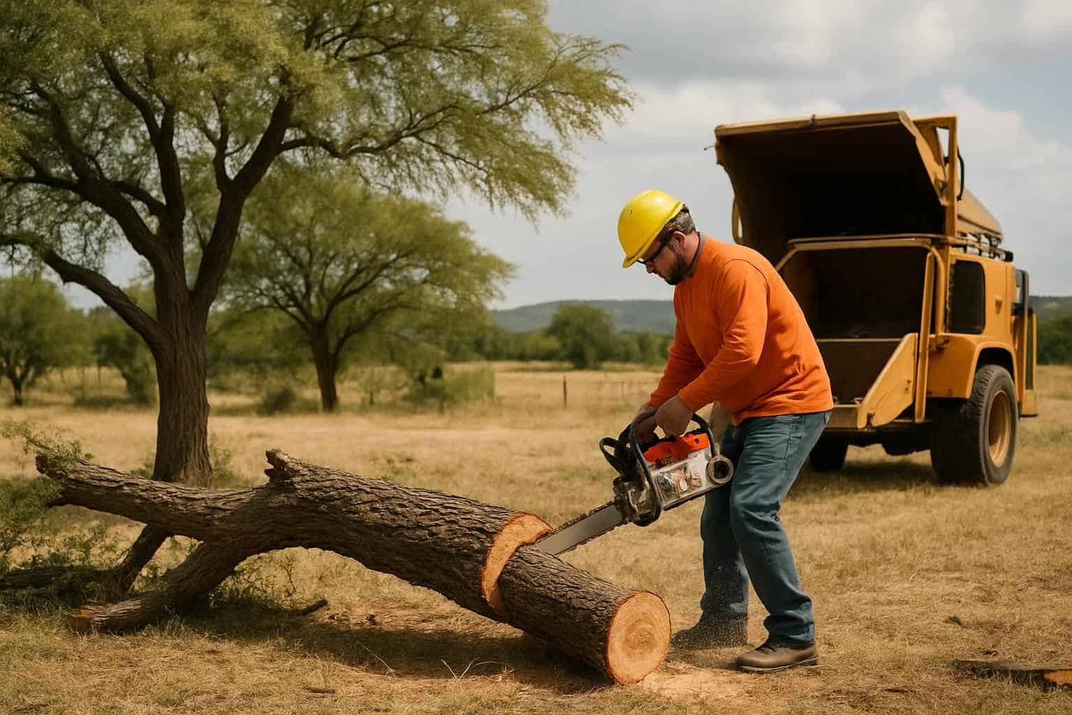 Mesquite Tree Removal in Camp Verde Texas
