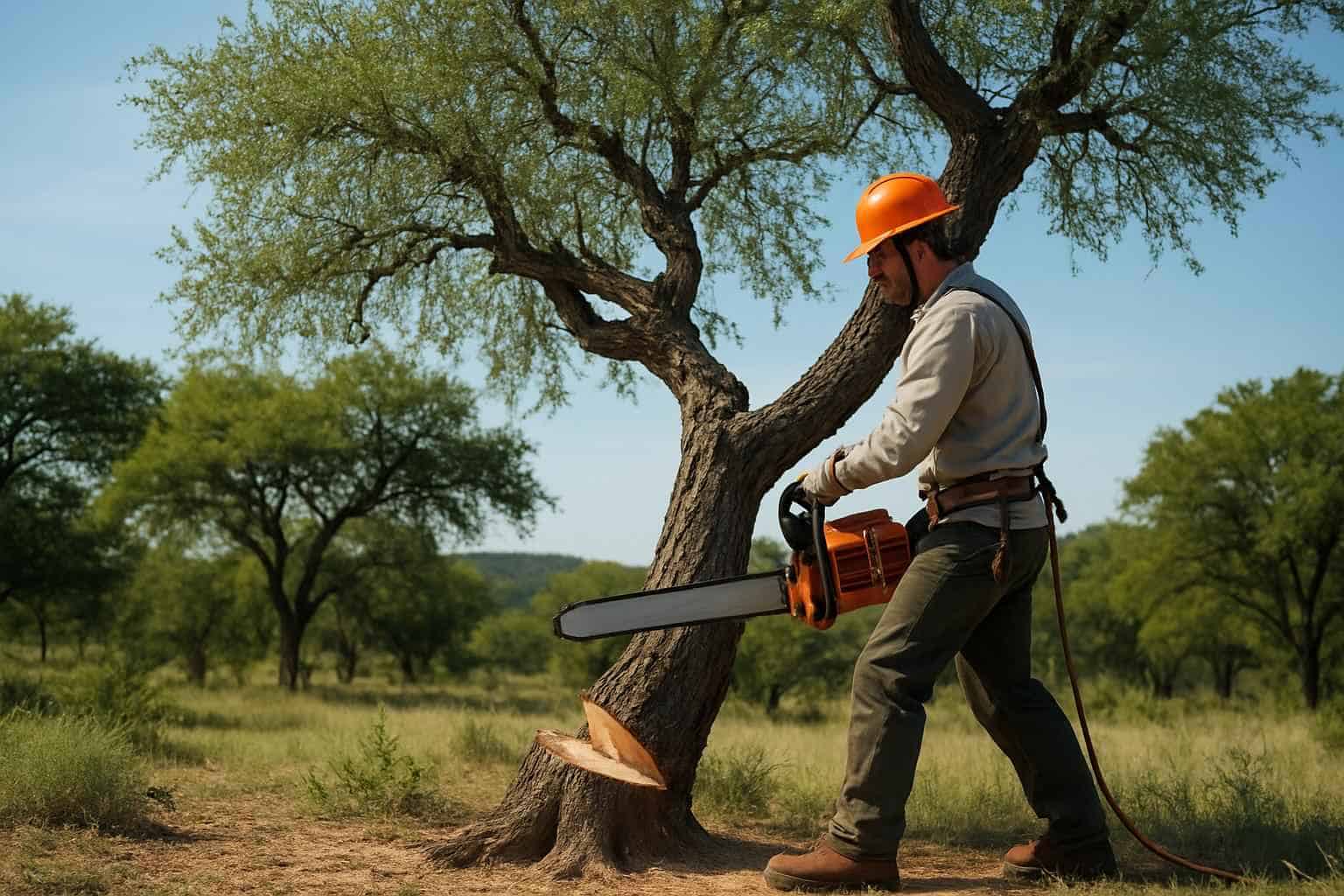 Mesquite Tree Removal in Johnson City Texas