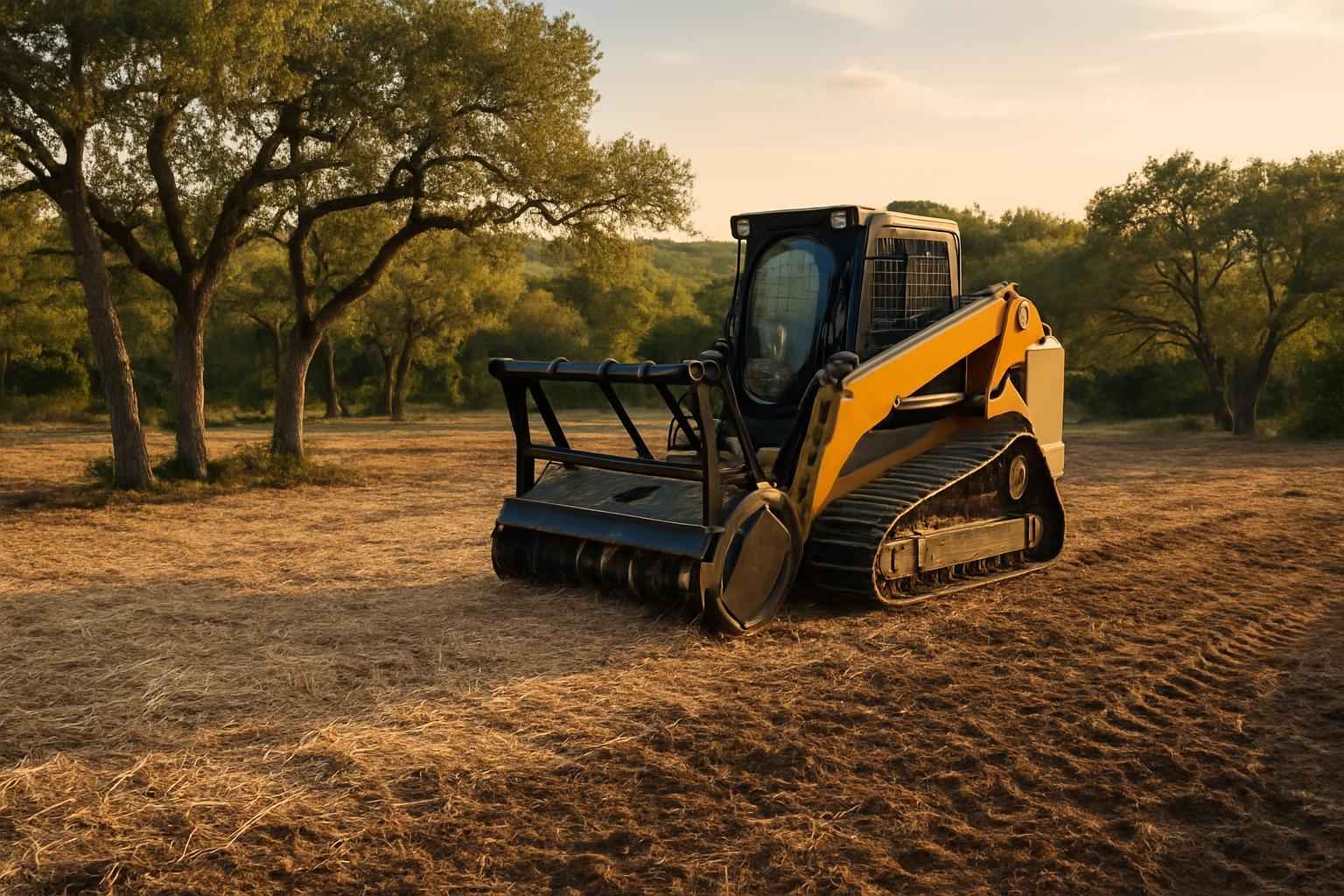 Mulching for Lot Prep in Kendalia Texas