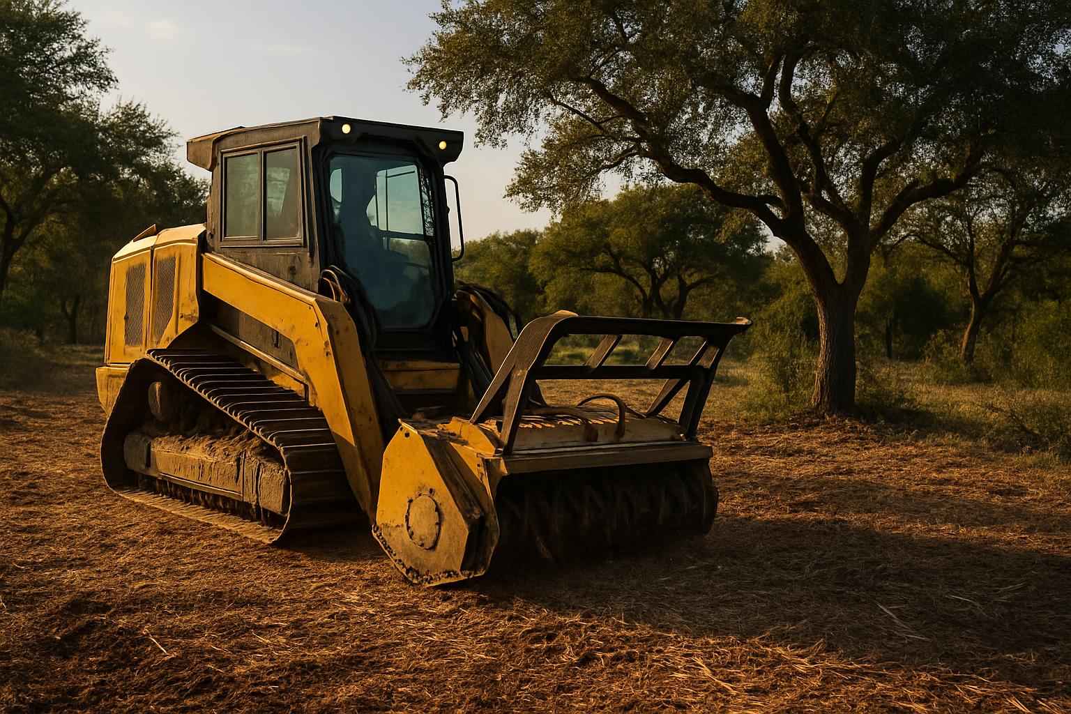 Mulching for Lot Prep in Mountain Home Texas