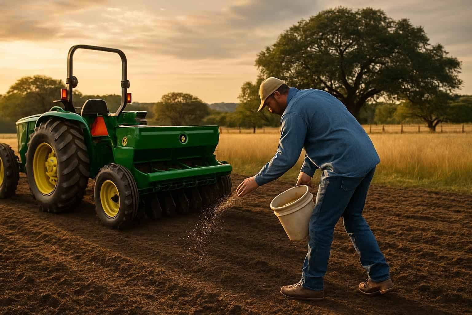 Native Grass Seeding in Center Point Texas