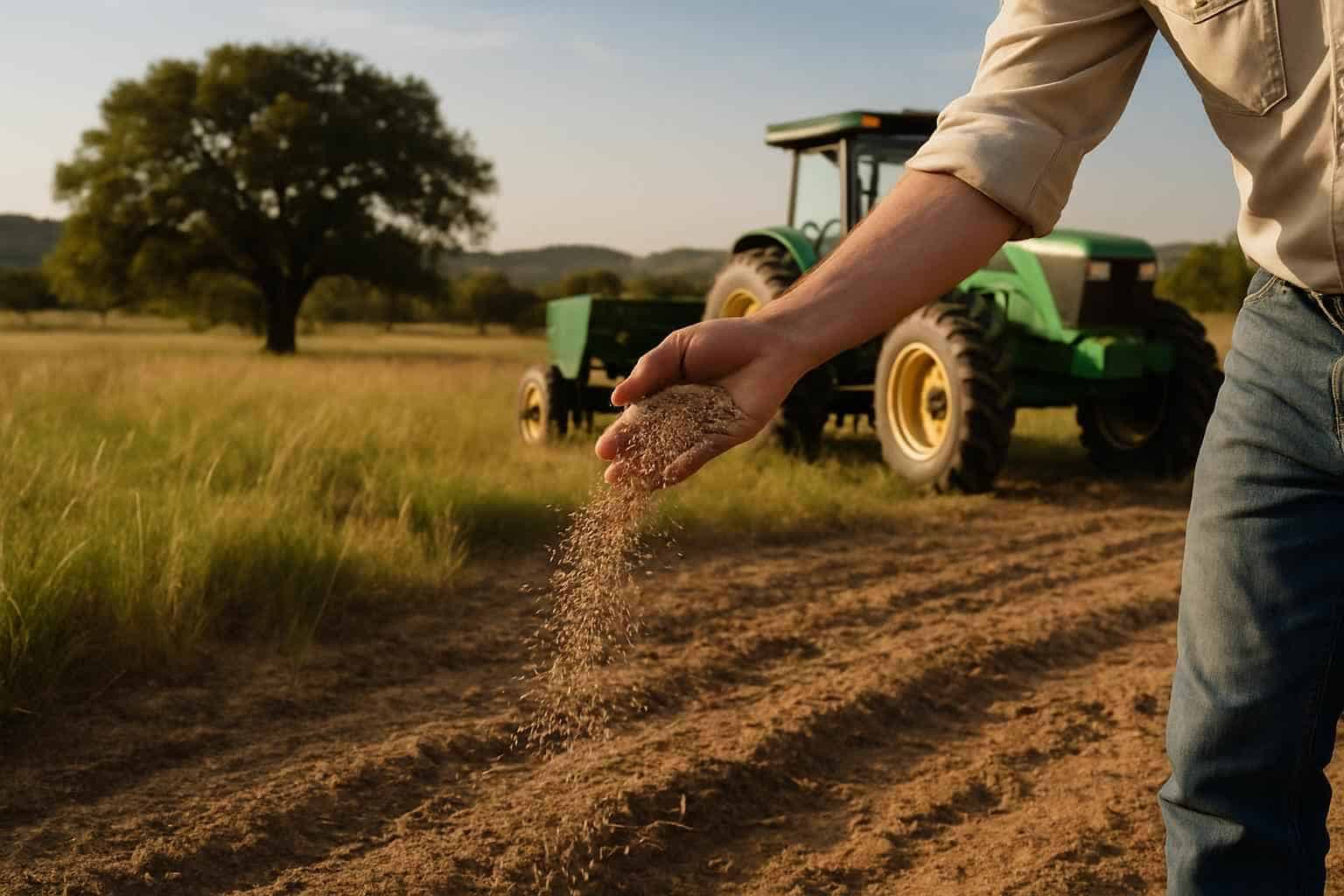Native Grass Seeding in Ingram Texas