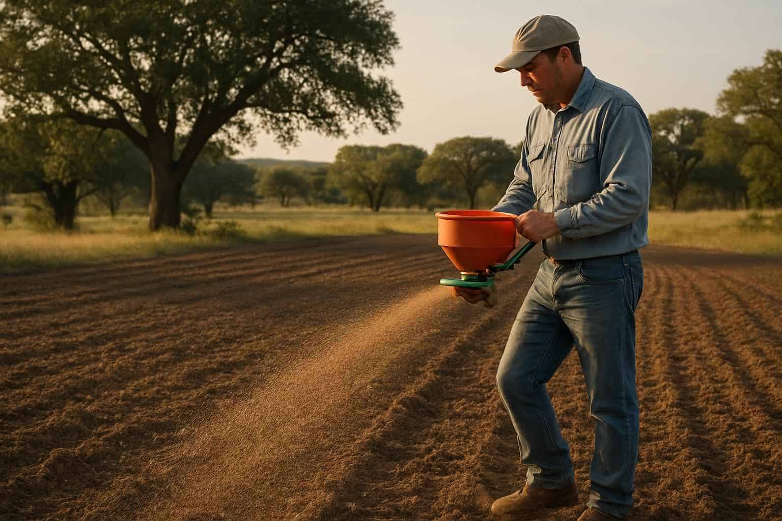 Native Grass Seeding in Kendalia Texas
