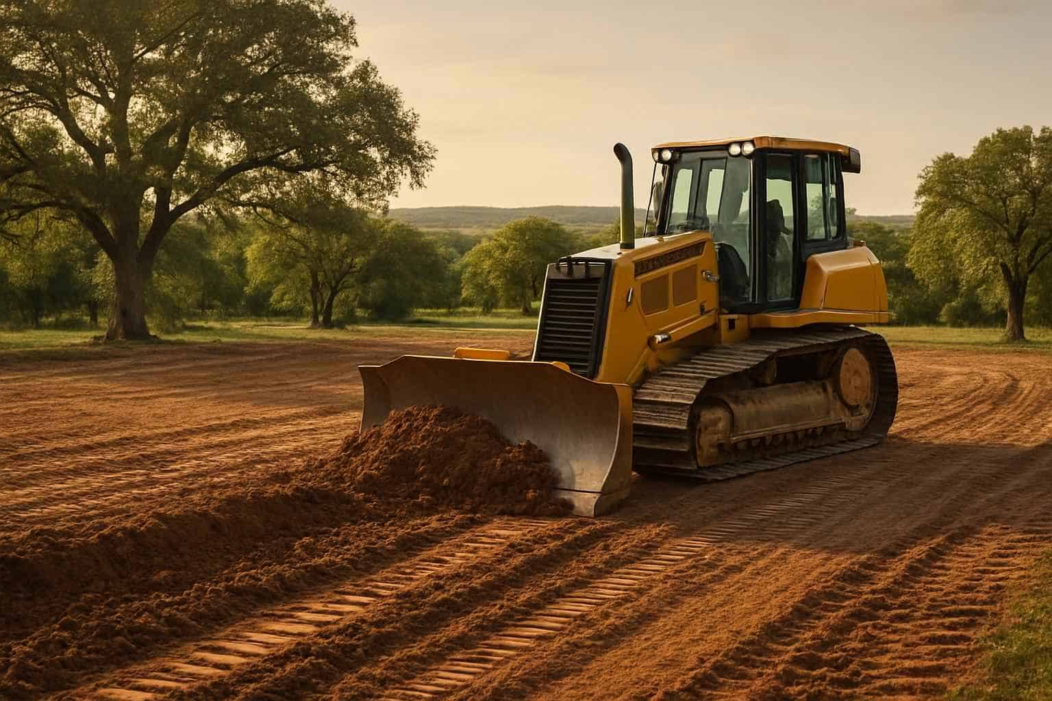 New Construction Lot Prep in Center Point Texas