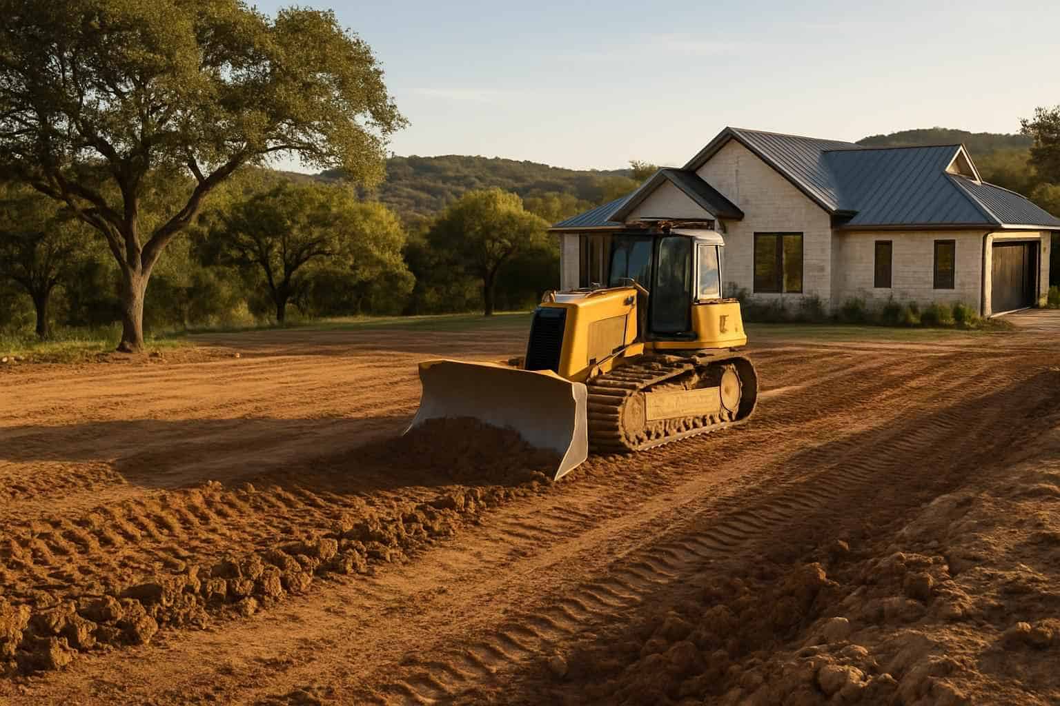 New Construction Lot Prep in Hunt Texas