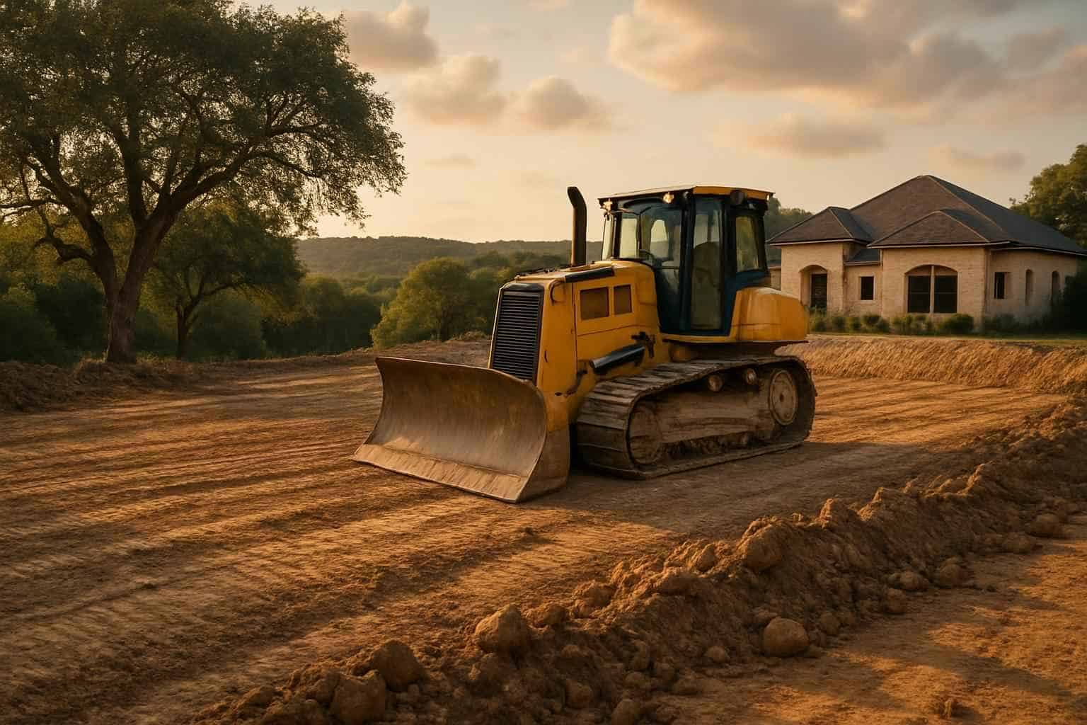 New Construction Lot Prep in Ingram Texas