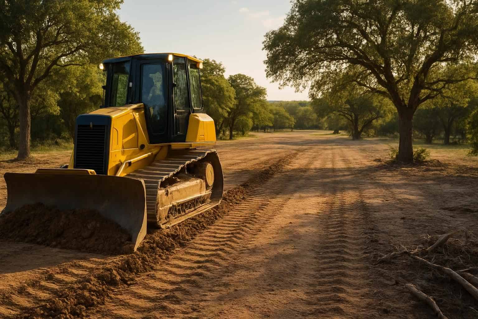 New Construction Lot Prep in Kendalia Texas