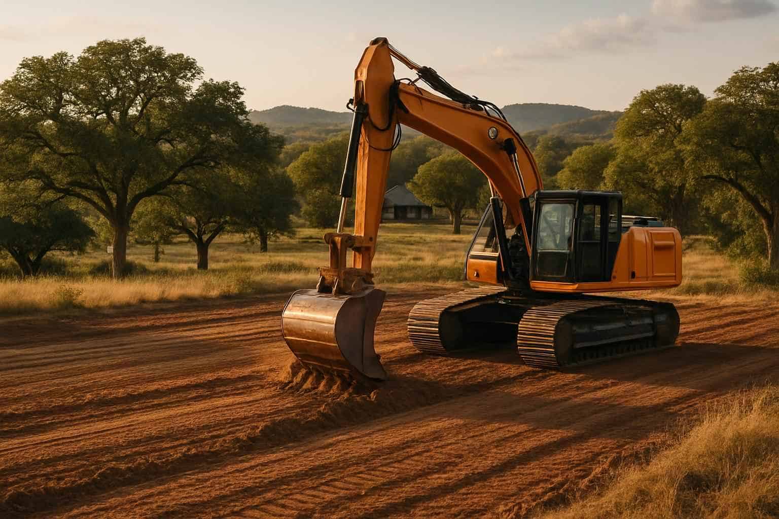 New Construction Lot Prep in Sisterdale Texas