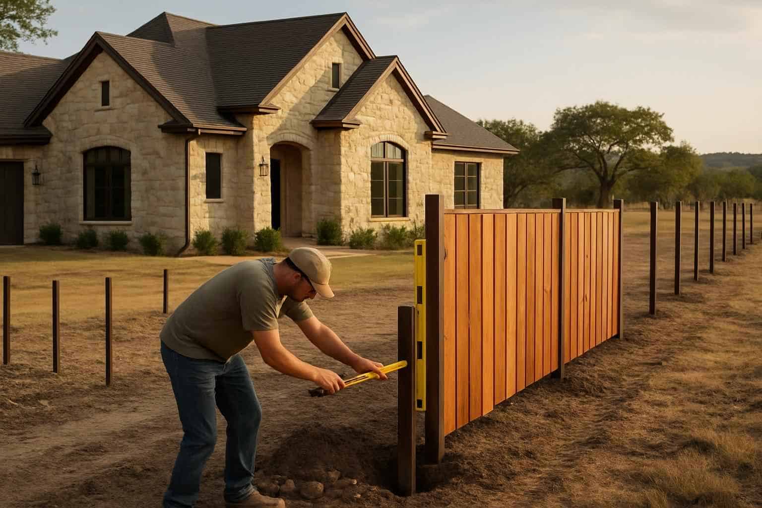 New Fence Installation Prep in Mountain Home Texas