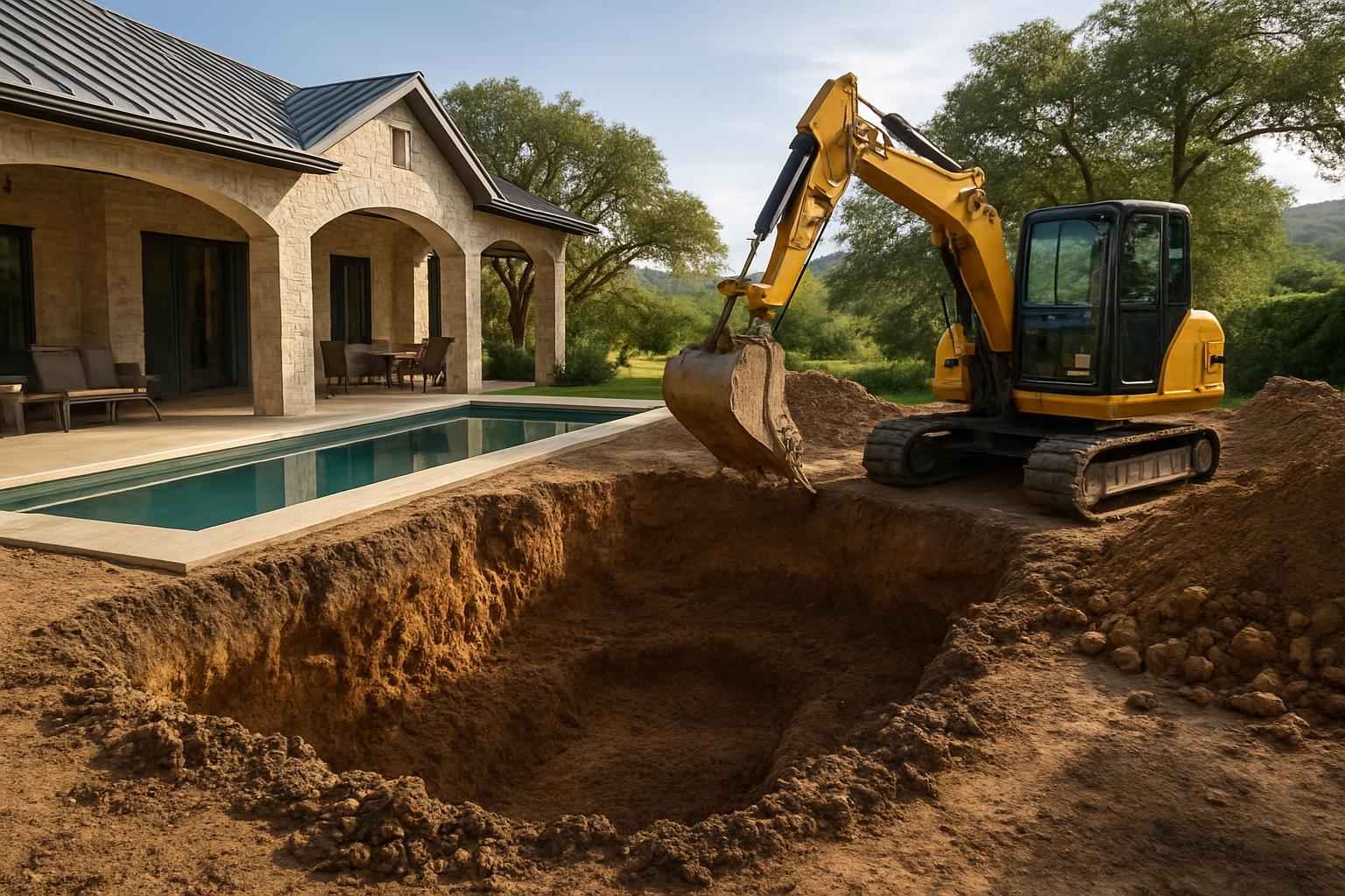 New Pool Dig in Camp Verde Texas