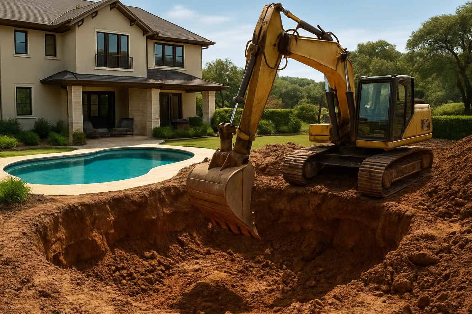 New Pool Dig in Ingram Texas