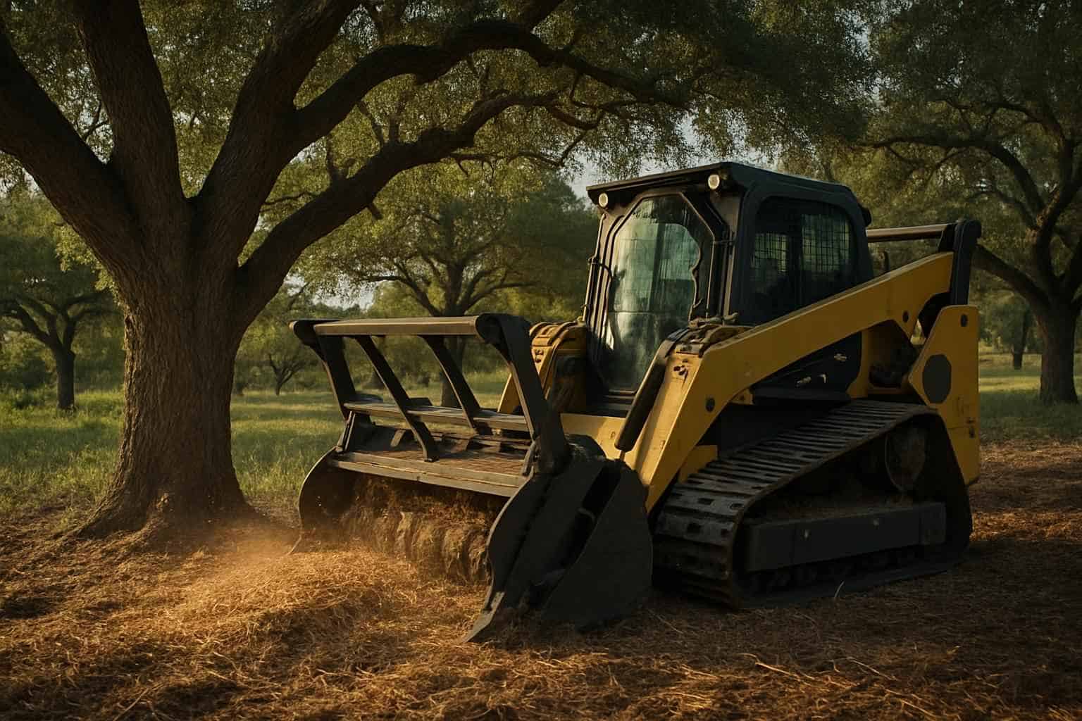 Oak Mulching in Kendalia Texas